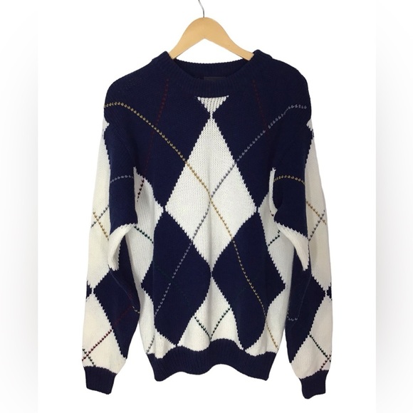 JB Buck Casuals Argyle Pullover Sweater Men’s Size Large - Picture 1 of 4